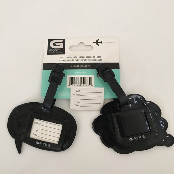 NEW 2 Luggage Tags Pink and Blue “Finally Free” and “Mentally Already There” - Picture 4 of 6